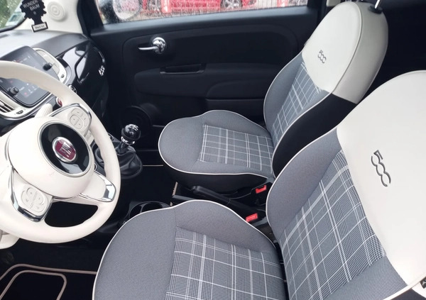 Fiat 500 cena 42800 przebieg: 67000, rok produkcji 2019 z Kielce małe 277